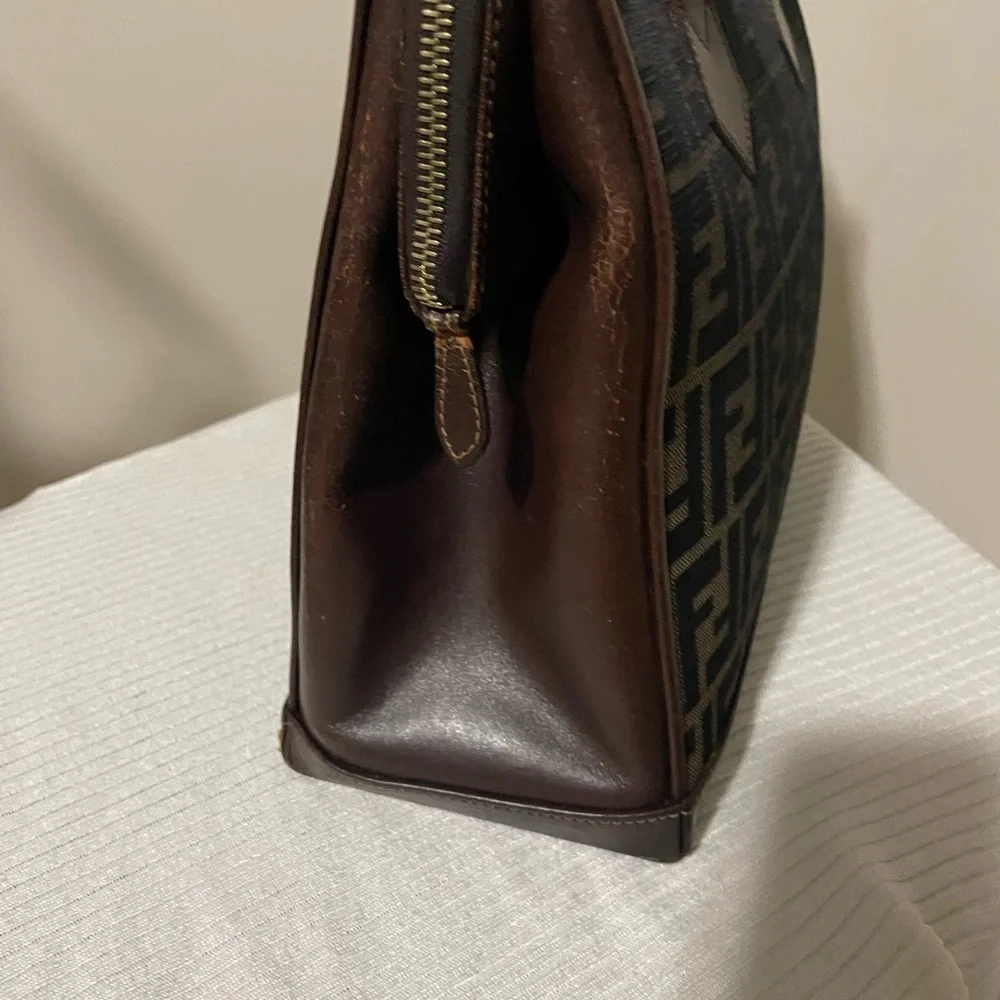 Vintage Fendi zucca canvas satchel with coa - Picture 11 of 16